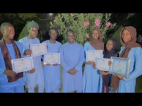 Réaction des stagiaires après la cérémonie de remise de diplôme Communication wilaya jeune Touba