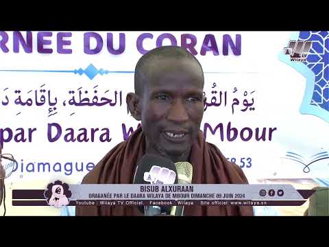 Kàddug Jëwrin ji  Bisub Alxuraan Oraganée par le daara Wilaya de Mbour Dimanche 09 Juin 2024